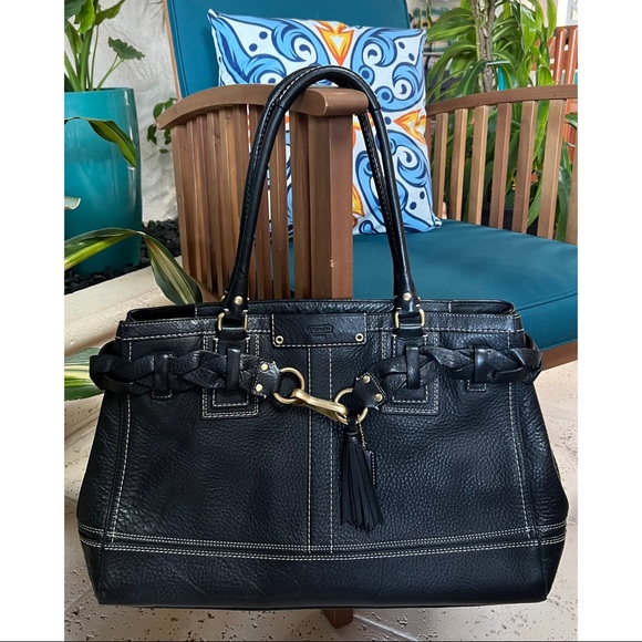 Coach Bags Vintage Coach Hampton Pebbled Leather Shoulder Bag Poshmark